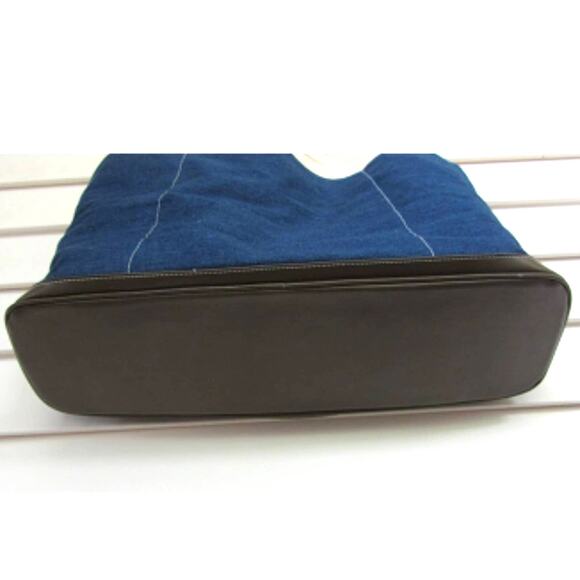 *MUST BUNDLE* Longaberger Canvas & Denim Tote Travel Bag with Keychain - Picture 6 of 9